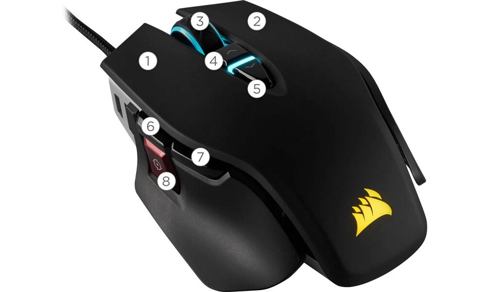Mysz CORSAIR M65 Elite RGB - Programowalne przyciski