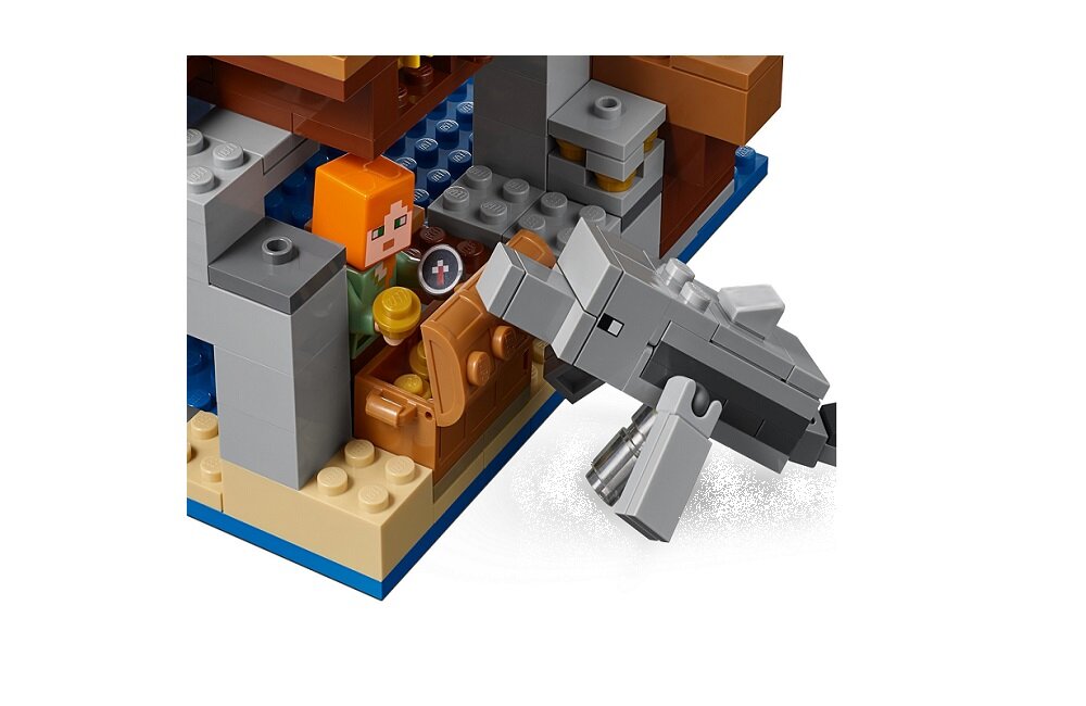 LEGO Minecraft Przygoda na statku pirackim 21152 kreatywna zabawa klocki figurki Najwyższy standard bezpieczeństwo