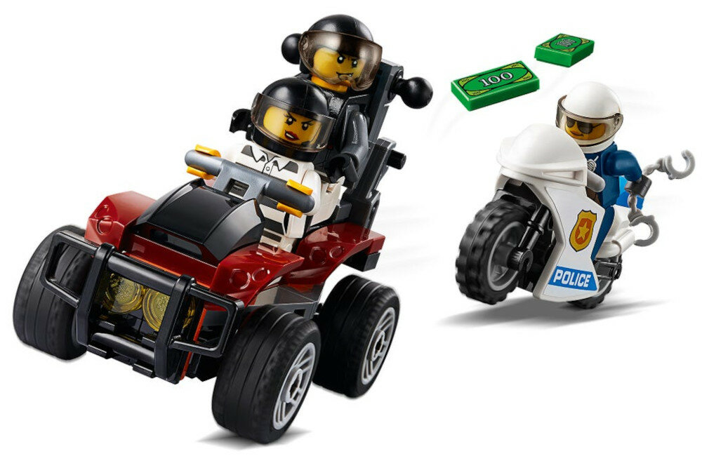 LEGO City Aresztowanie spadochroniarza 60208 poscig minifigurki