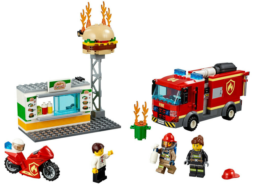 LEGO City Na ratunek w płonącym barze 60214 zestaw wyglad front