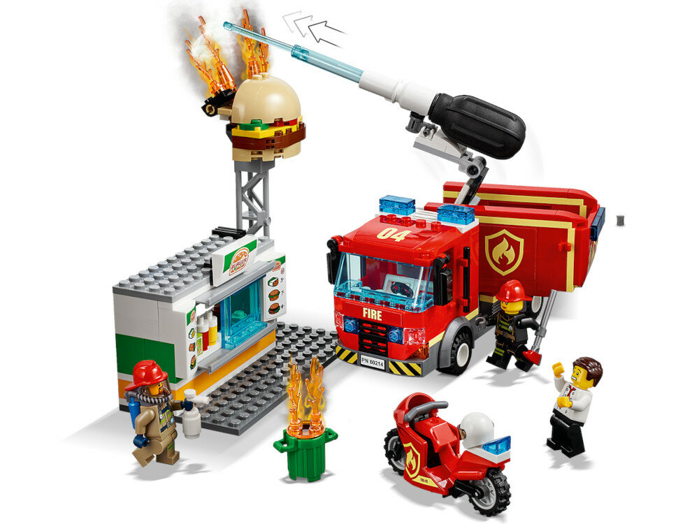 LEGO City Na ratunek w płonącym barze 60214 minifigurki plomien