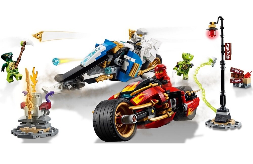LEGO Ninjago Motocykl Kaia i skuter Zanea 70667 Ilustrowane instrukcje LEGO Building Instructions
