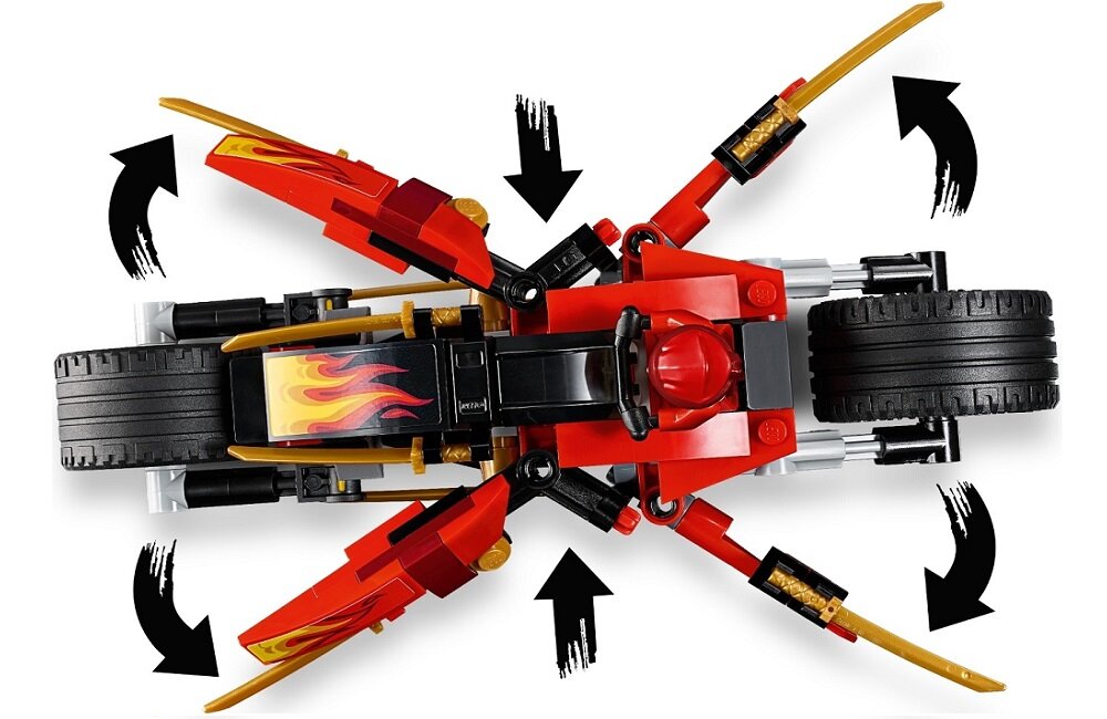 LEGO Ninjago Motocykl Kaia i skuter Zanea 70667 kreatywna zabawa