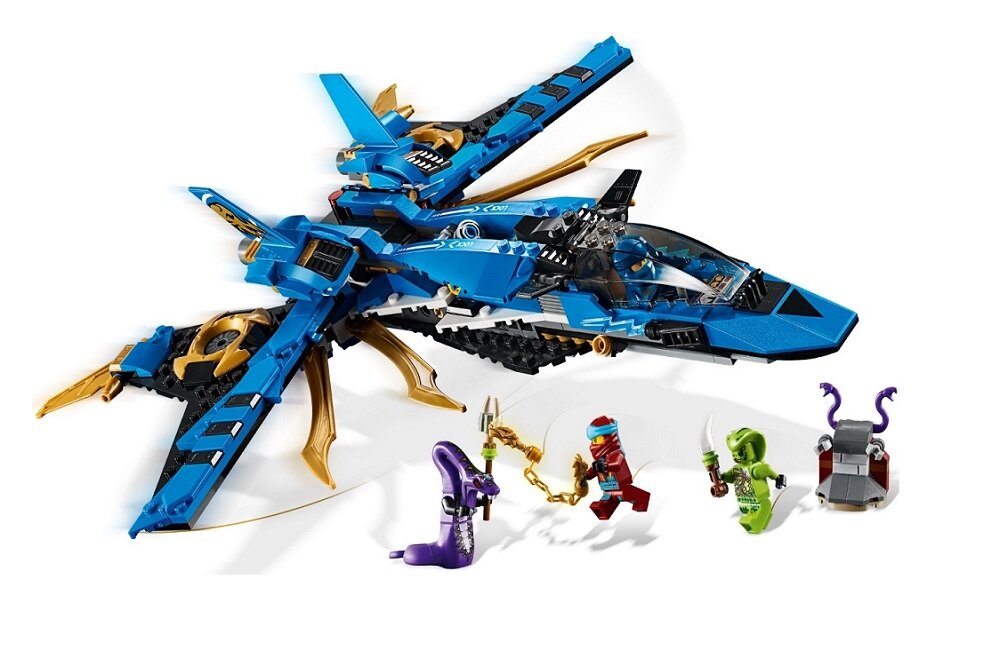 LEGO Ninjago Burzowy myśliwiec Jaya 70668 kreatywna zabawa prawidłowy rozwój merytoryczny dziecka klocki figurki minifigurki bez zasilania klasyczna zabawa wysoka jakość lego wielogodzinna zabawa 