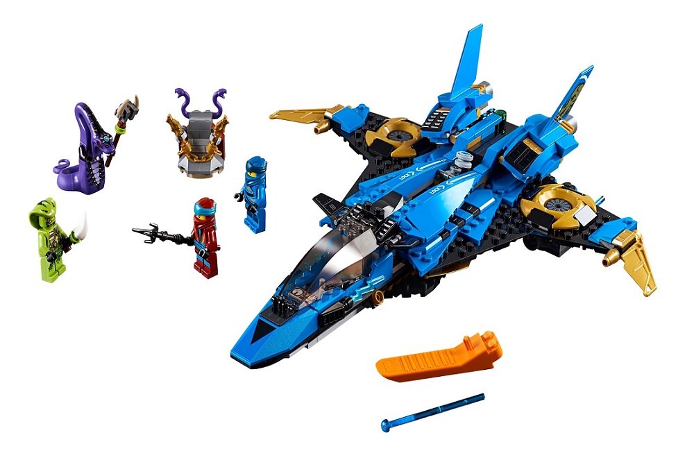 LEGO Ninjago Burzowy myśliwiec Jaya 70668 kreatywna zabawa prawidłowy rozwój merytoryczny dziecka klocki figurki minifigurki bez zasilania klasyczna zabawa wysoka jakość lego wielogodzinna zabawa 