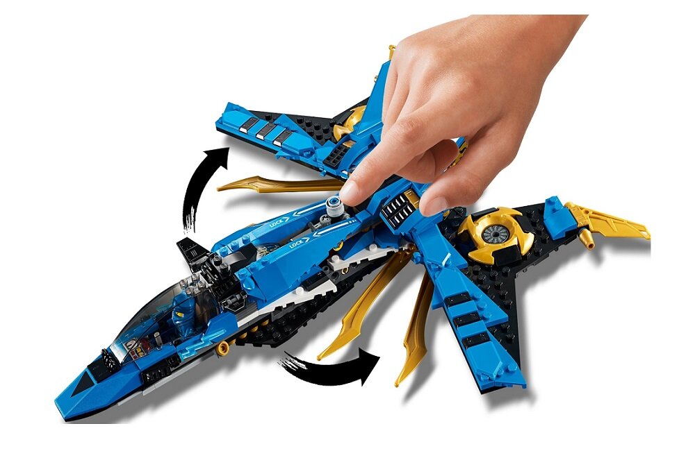 LEGO Ninjago Burzowy myśliwiec Jaya 70668 kreatywna zabawa prawidłowy rozwój merytoryczny dziecka klocki figurki minifigurki bez zasilania klasyczna zabawa wysoka jakość lego wielogodzinna zabawa 