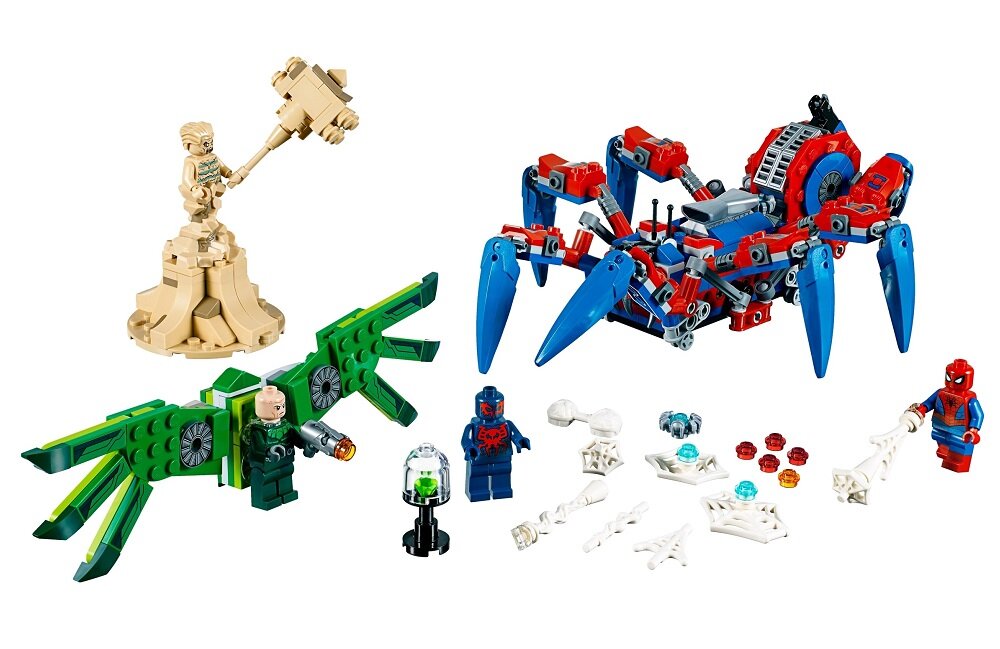 LEGO Marvel Mechaniczny pająk Spider Mana 76114 Rozwój różnych umiejętności