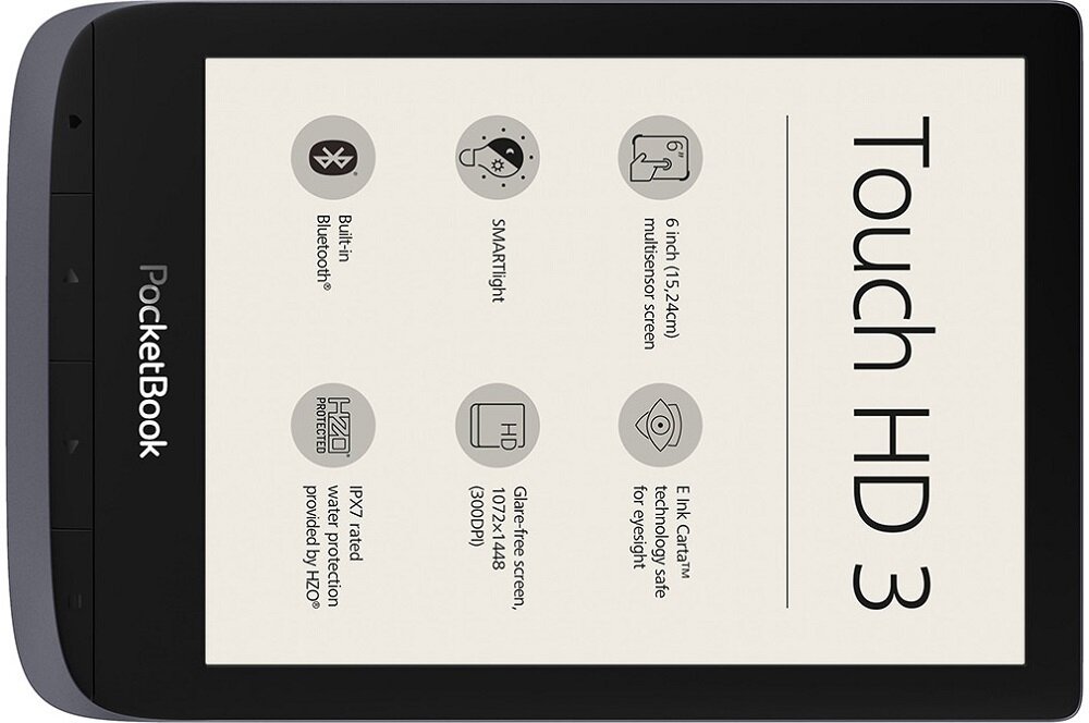 Czytnik E Booków POCKETBOOK Touch HD 3 wodoszczely wodoodporny SMARTlight MP3 audiobooki text-to-speech