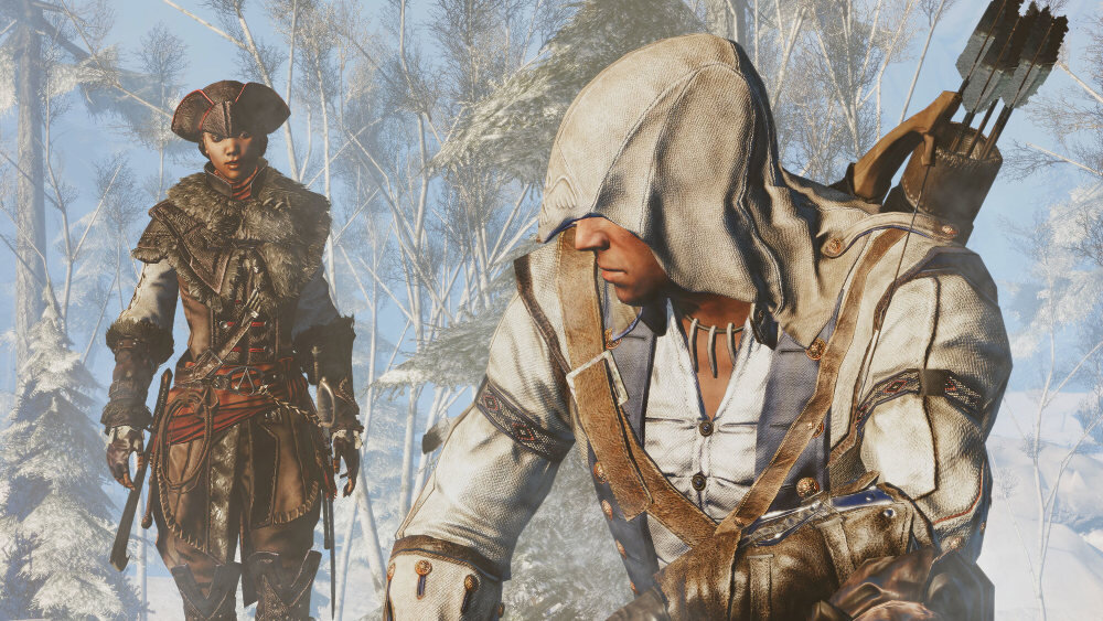 Assassin's Creed 3 + Assassin's Creed Liberation Remastered Gra bohaterowie ochrona wyzwanie umiejętności