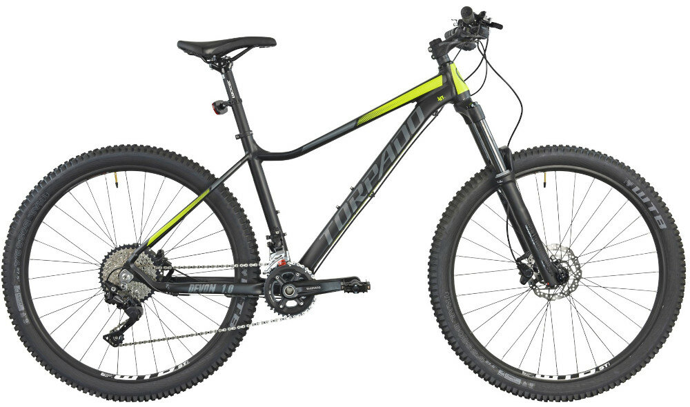 Rower górski MTB TORPADO Devon 1.0 M17 Czarno-zielony wyglad front