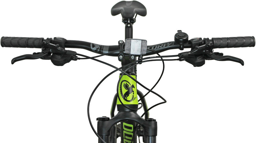Rower górski MTB TORPADO Devon 1.0 M17 Czarno-zielony kierownica amortyzator