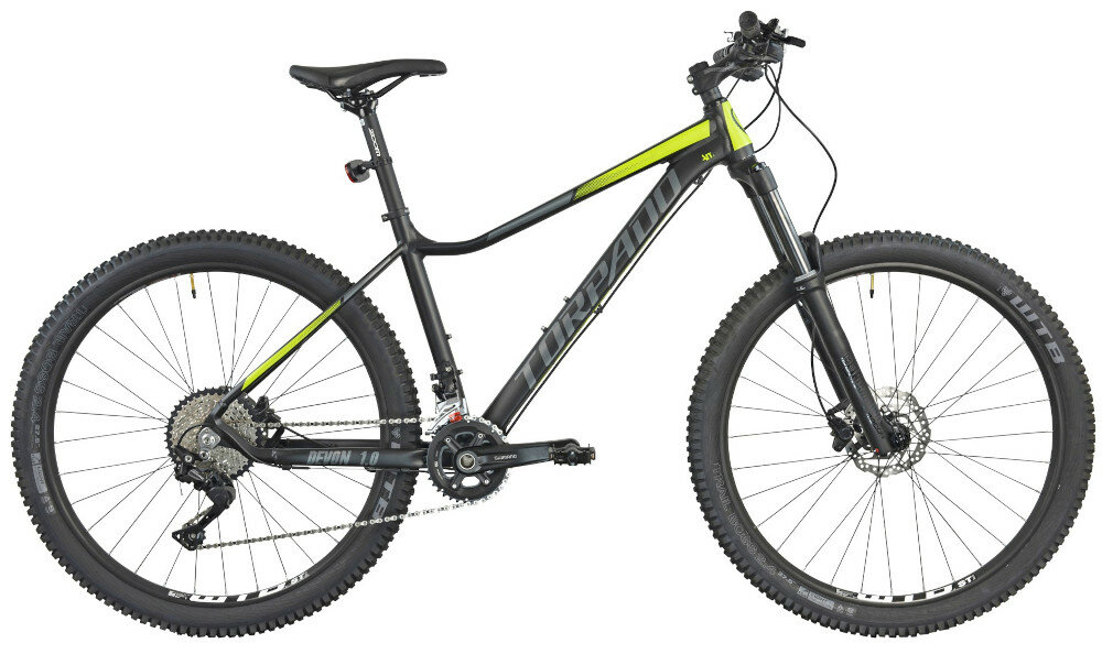 Rower górski MTB TORPADO Devon 1.0 M19 Czarno-zielony wyglad front