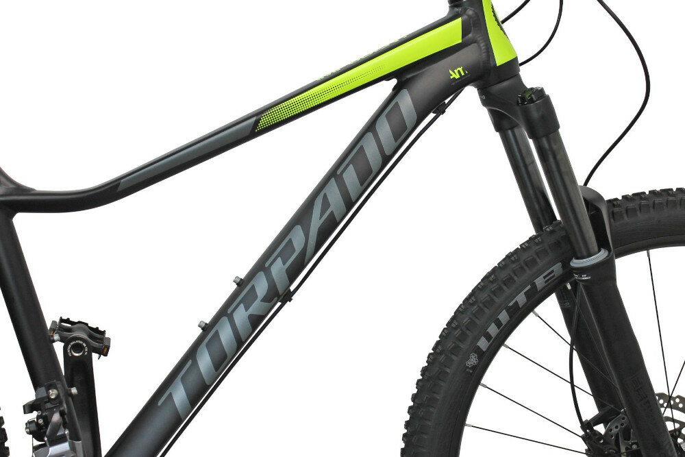 Rower górski MTB TORPADO Devon 1.0 M19 Czarno-zielony rama aluminiowa