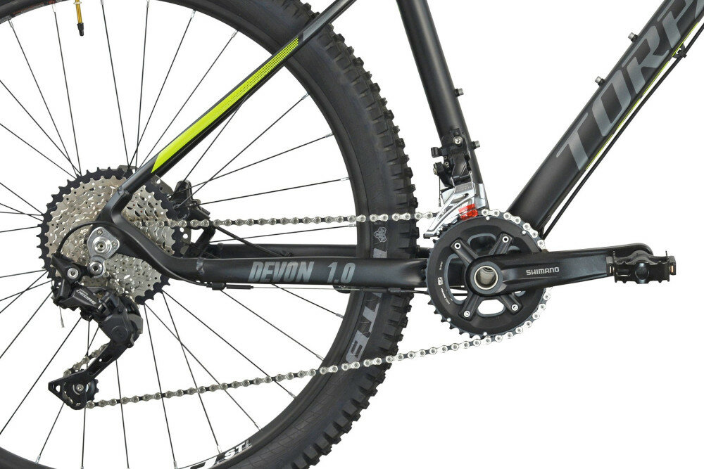 Rower górski MTB TORPADO Devon 1.0 M19 Czarno-zielony kolo 27,5 cali