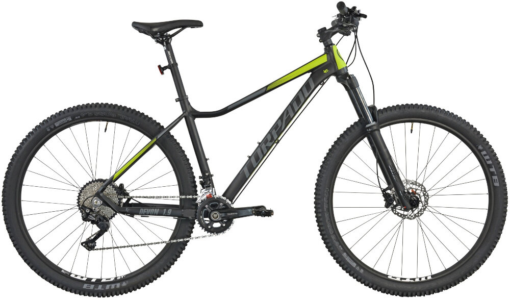 Rower górski MTB TORPADO Devon 1.9 M20 Czarno-zielony wyglad front