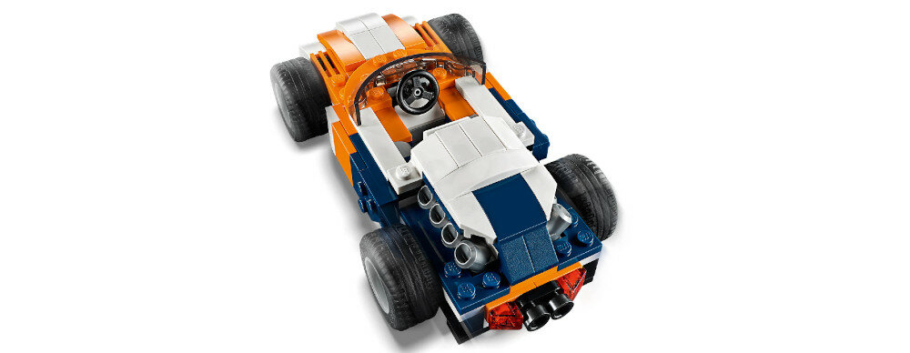 LEGO Creator 3w1 Słoneczna wyścigówka 31089 dla fanów motoryzacji