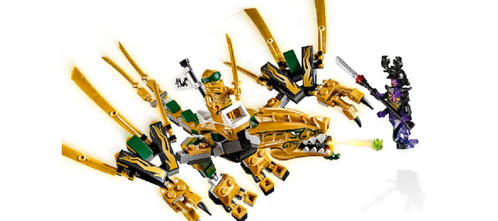 LEGO Ninjago Złoty Smok 70666 umiejętności powyżej 7 lat