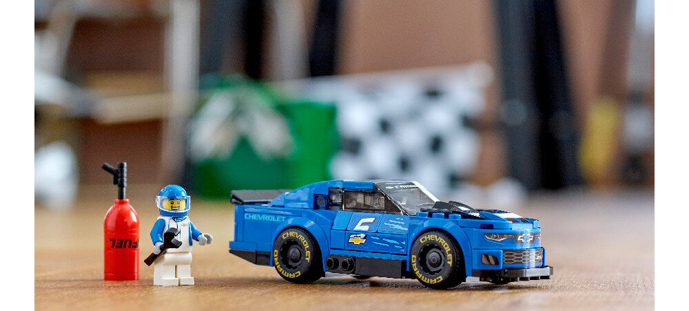 LEGO Speed Champions Chevrolet Camaro ZL1 7589 klocki realistyczny model lampy logo Chevrolet