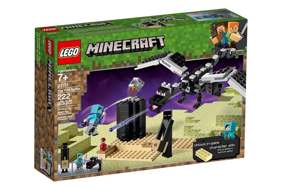 LEGO Minecraft Walka w Kresie 21151 kreatywna zabawa klocki prawidłowy rozwój merytoryczny dziecka