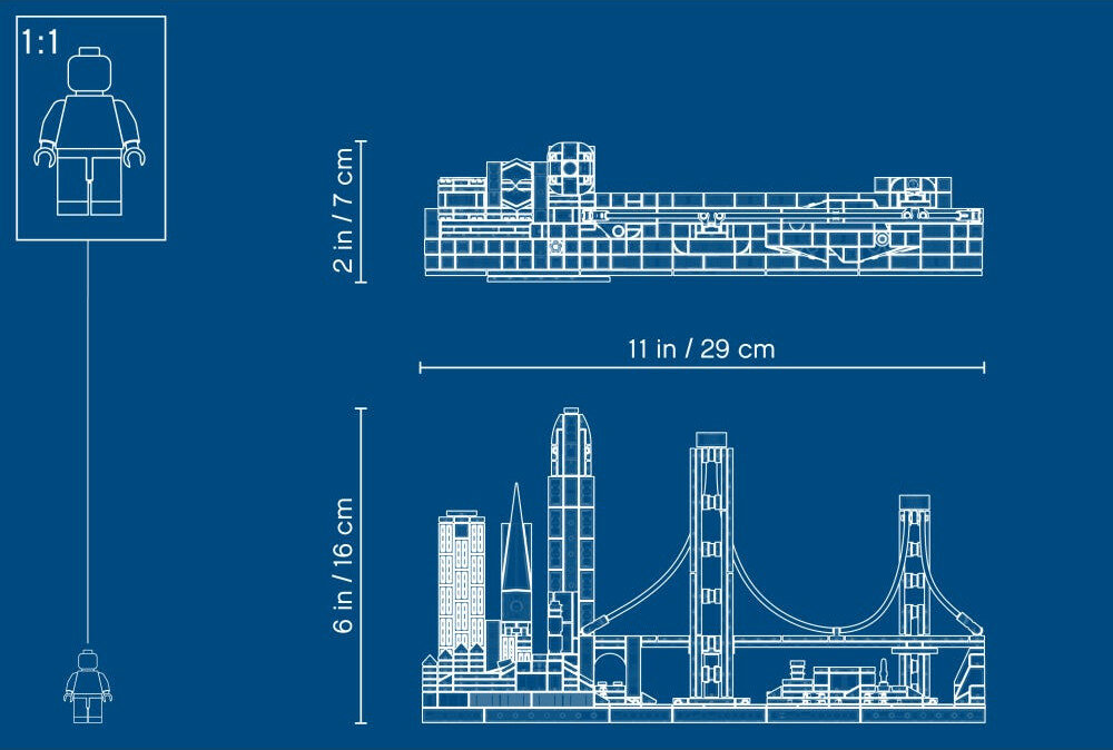 LEGO Architecture San Francisco 21043 proporcje kolory