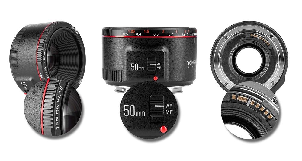 Obiektyw Yongnuo YN 50 mm f/1,8 II do Canon EF - wskazanie cech głównych