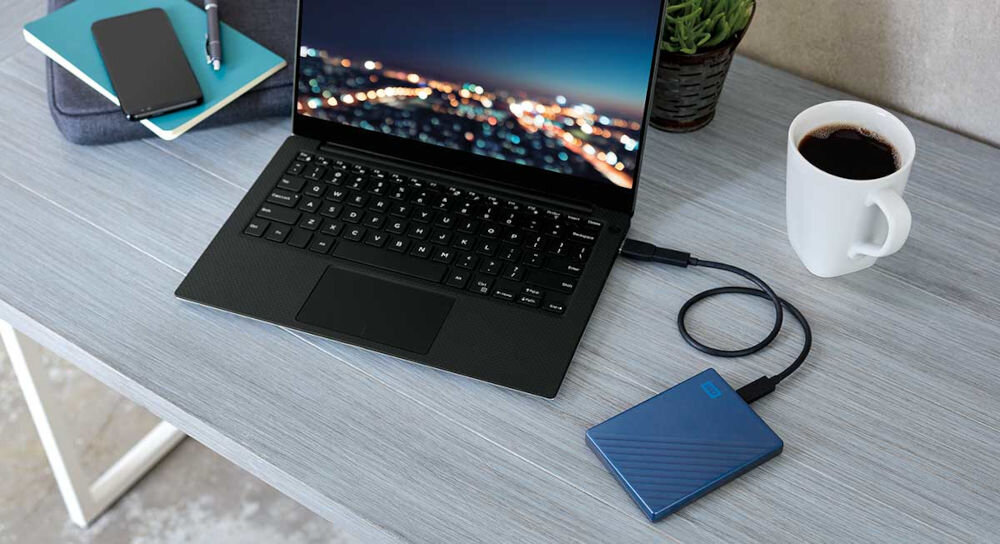 Dysk WD My Passport Ultra 1TB Srebrny pojemność dużo miejsca na dane kompaktowa forma