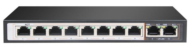 Switch EXTRALINK Perses EX-SG1008PE - parametry fizyczne opis
