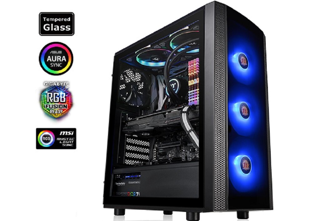Obudowa THERMALTAKE Versa J25 TG - podswietlenie rgb 
