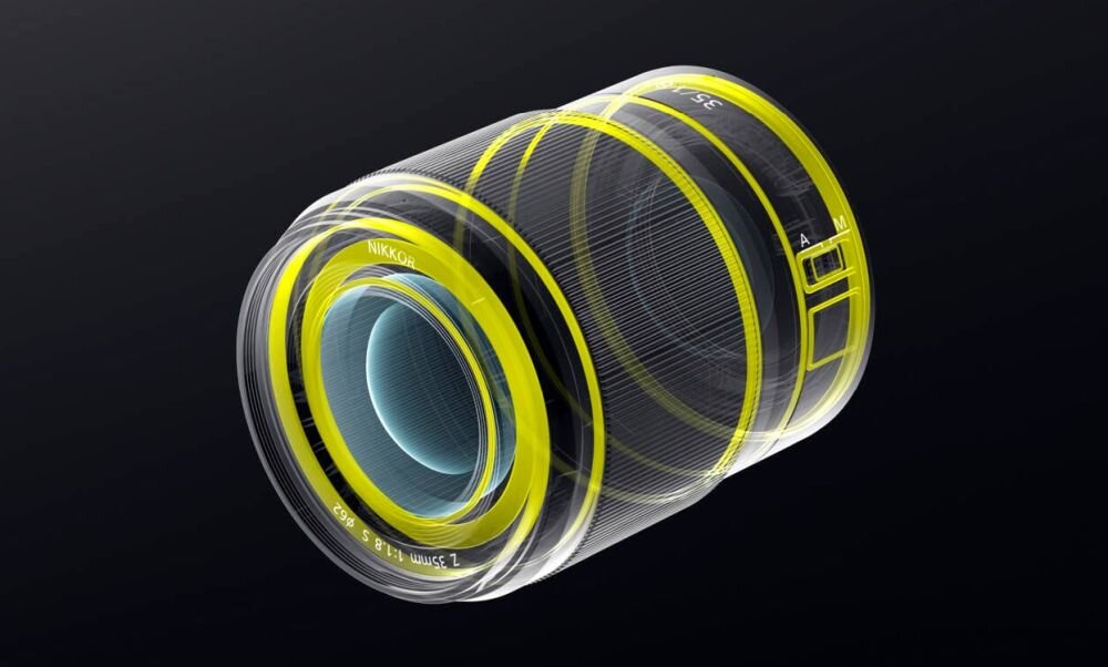 Nikkor Z 35 mm f/1.8 S pierścień sterowania uszczelniona obudowa praca w terenie