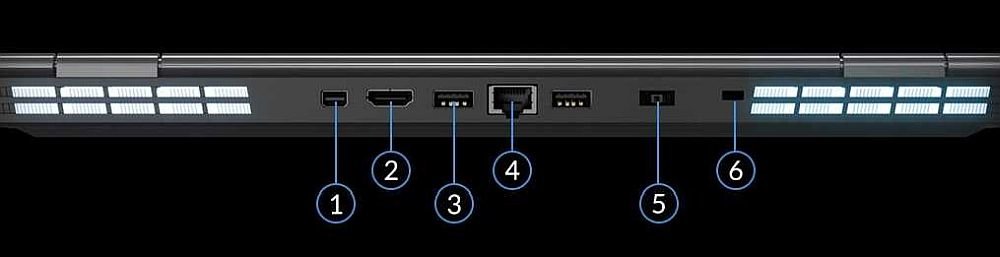 Laptop Gamingowy LENOVO Legion Y730 - Złącza