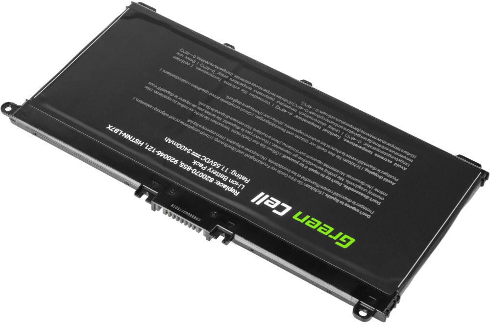 Bateria do laptopa GREENCELL HP145 3400 mAh akumulator zastępuje akumulatory HSTNN-LB7J, HSTNN-LB7X, HSTNN-UB7J, TPN-C131, TPN-Q188, TPN-Q189, TPN-Q190, TPN-Q191 zgodność z oryginalnymi akumulatorami