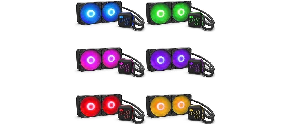 Chłodzenie wodne SILENTIUMPC Navis RGB 360 Podświetlenie