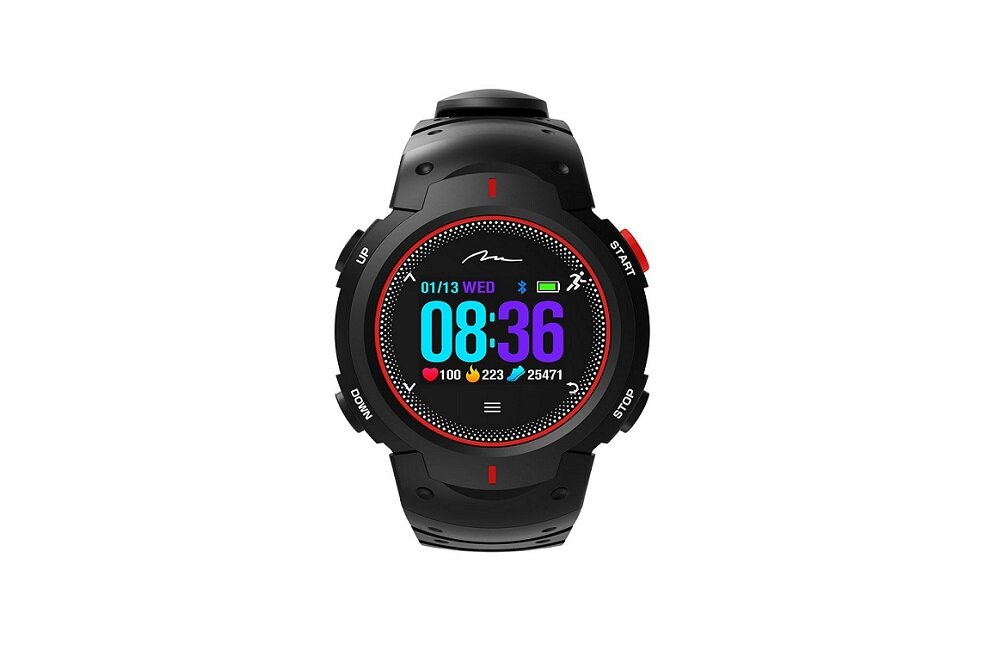 Smartband MEDIA TECH X Fit MT860KR Czarno czerwony wielofunkcyjne urządzenie elegancki długi czas pracy