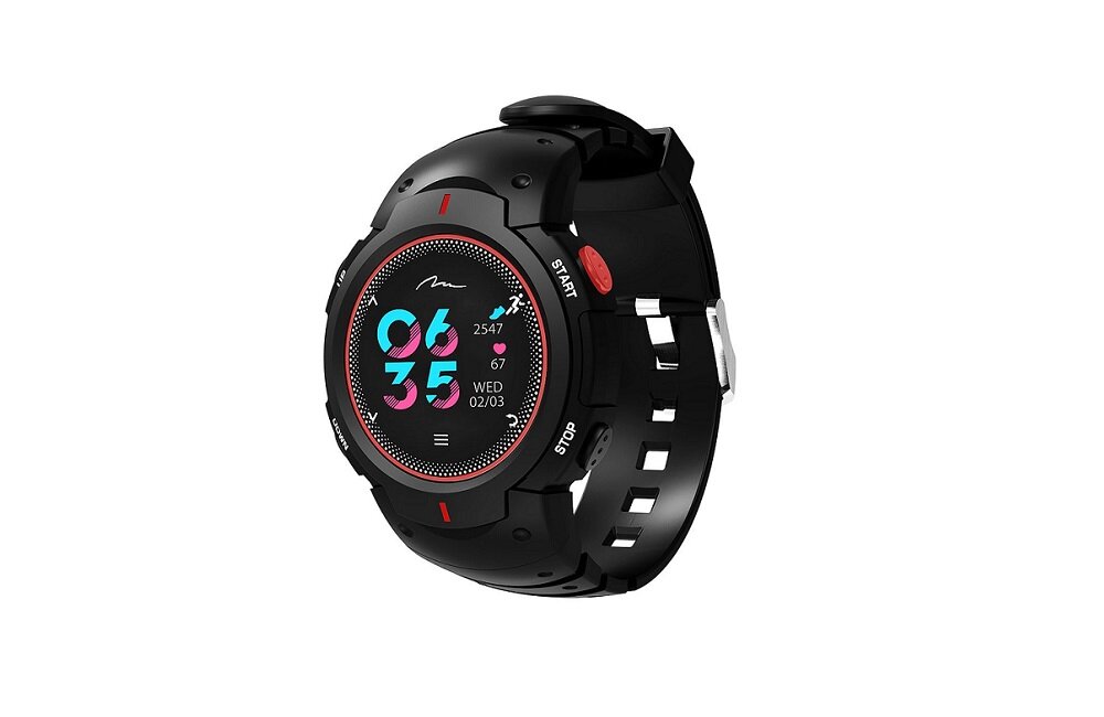 Smartband MEDIA TECH X Fit MT860KR Czarno czerwony trening czujniki jogging