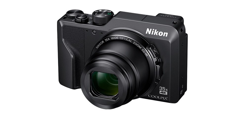 Aparat NIKON Coolpix A1000 Czarny widok ogólny skos przód