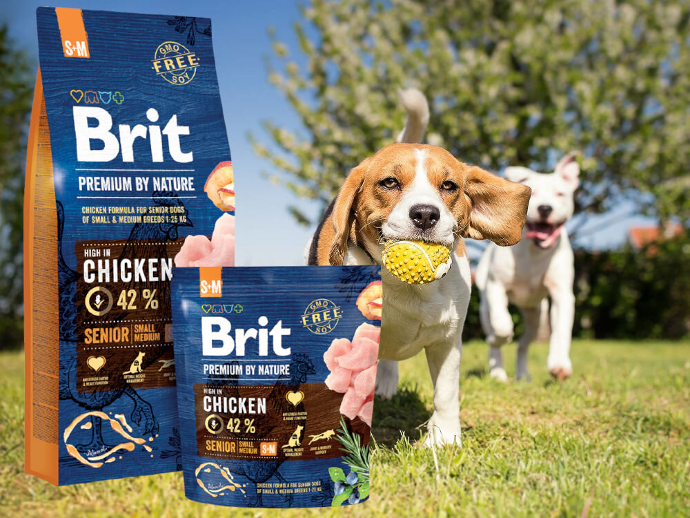 Karma dla psa BRIT Premium by Nature Senior Kurczak 8 kg sklad zywienie