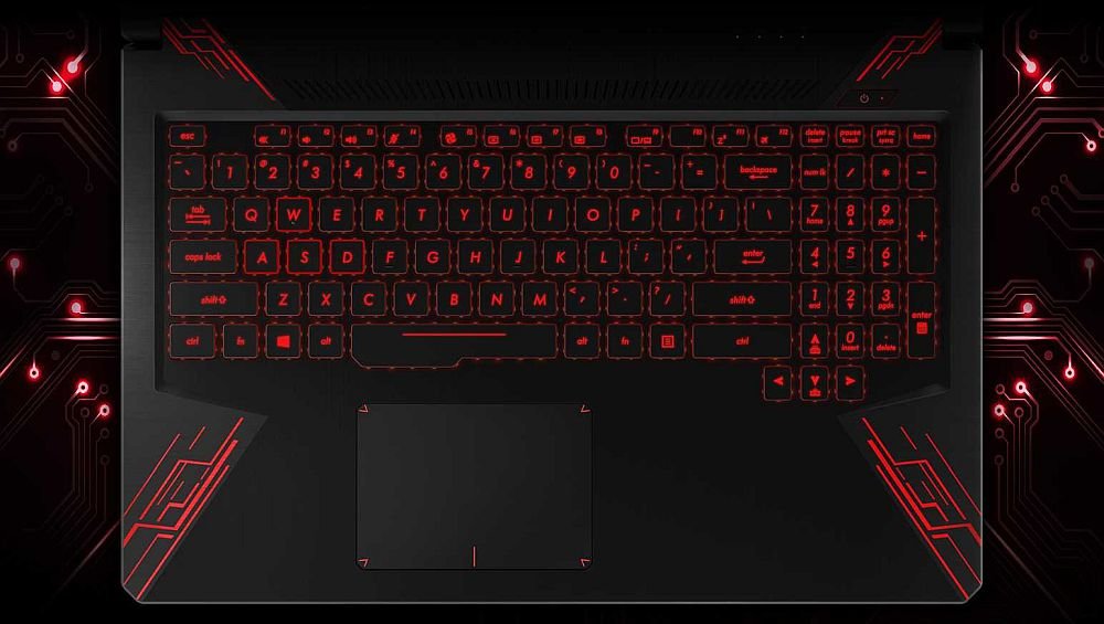 Laptop Gamingowy ASUS TUF Gaming FX504 - Podświetlana Klawiatura
