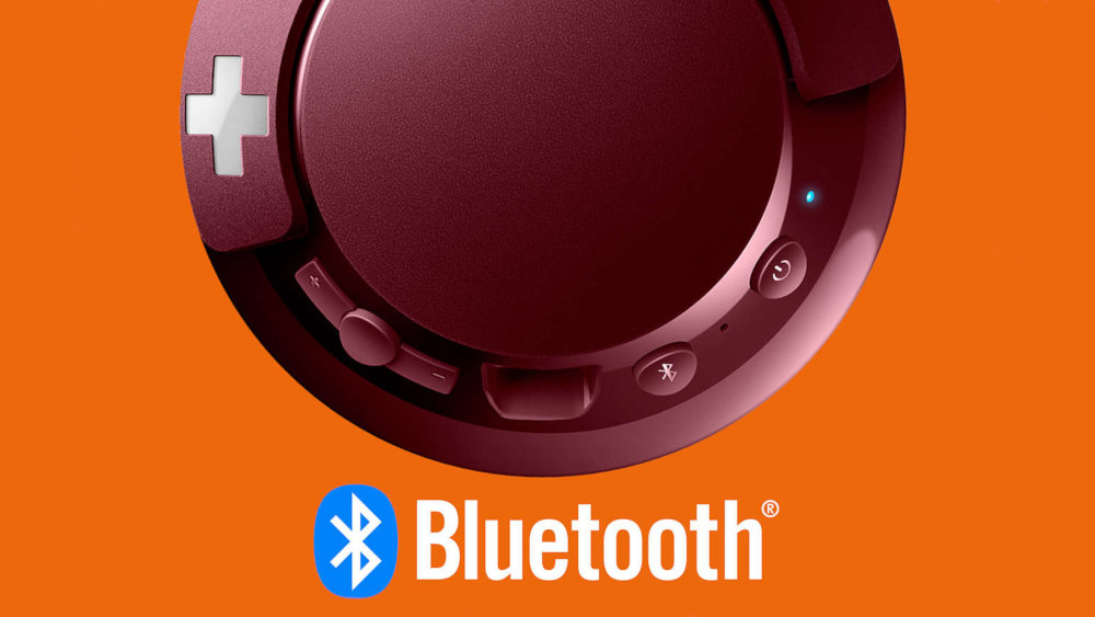 Słuchawki Nauszne PHILIPS SHB3075 Czerwony - Bluetooth