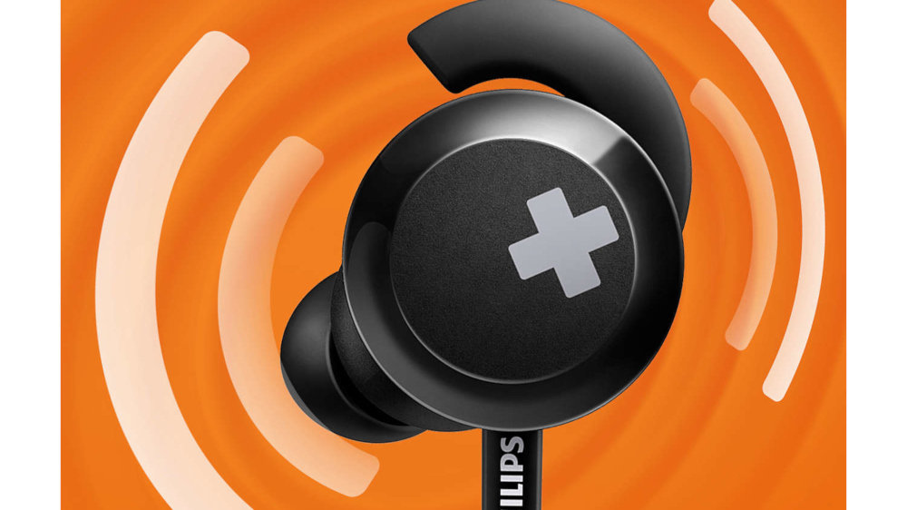 Słuchawki Dokanałowe PHILIPS SHB4305BK Czarne - Funkcja BASS+
