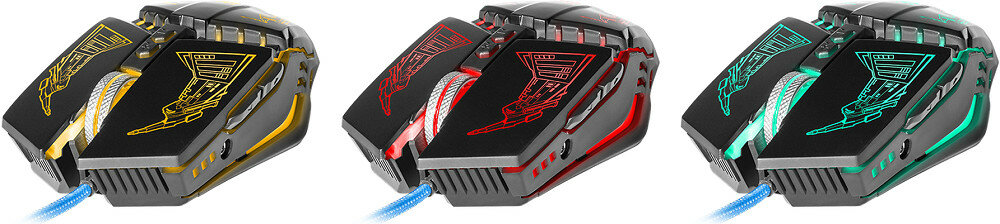 Mysz DEFENDER Shock GM-110L - tryby czulosci