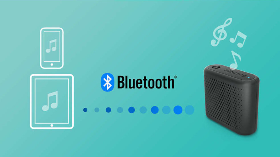 Głosnik Mobilny PHILIPS BT55B Czarny - Łączność Bluetooth