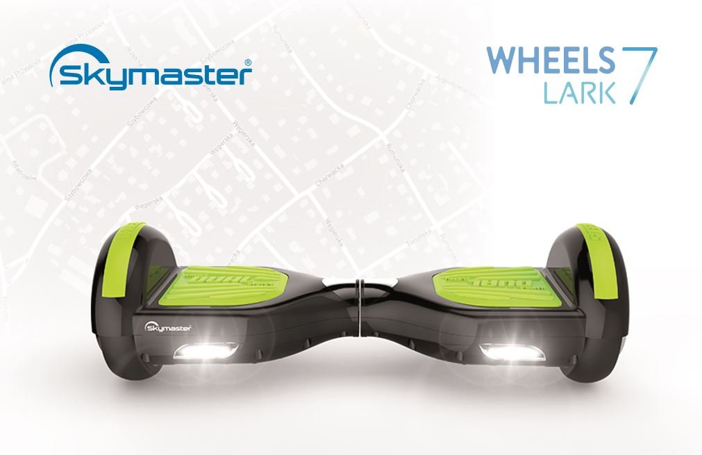 SKYMASTER Wheels Lark 7 Czarnozielony Deskorolka elektryczna