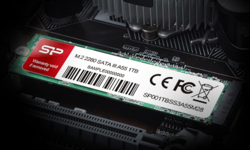 SILICON POWER A55 1TB SSD bok