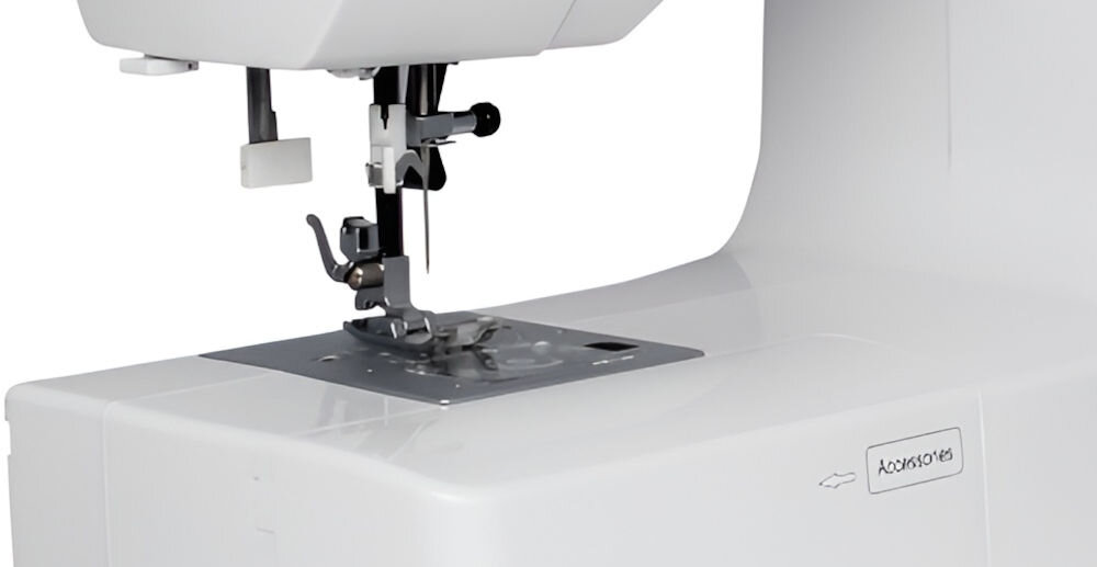 Maszyna do szycia MINERVA Experience 1000 komfort żytkowania szereg przydanych funkcji elektroniczna regulacja prędkosci szycia automatyczne pozycjonowanie igły oświetlenie LED chwytacz rotacyjny obcinacz nici wygoda użytkowania płynna bezproblemowa obsługa możliwość wyłączenia transportertu 