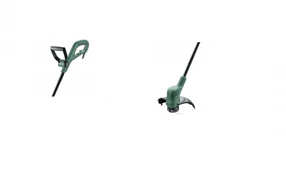 Podkaszarka akumulatorowa BOSCH EasyGrassCut 18 akumulator litowo-jonowy 18V prędkość obrotowa szerokość koszenia żyłka średnica system Power for All BOSCH z linii zielonej półautomatyczny system naciągu żyłki