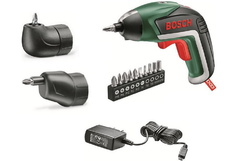 Wkrętarka akumulatorowa BOSCH IXO V Full (06039A8022) akumulator Li-Ion o pojemności 1500 mAh technologia litowo-jonowa maksymalny moment obrotowy od 3 Nm do 4,5 Nm dioda LED wskazuje poziom naładowania akumulatora