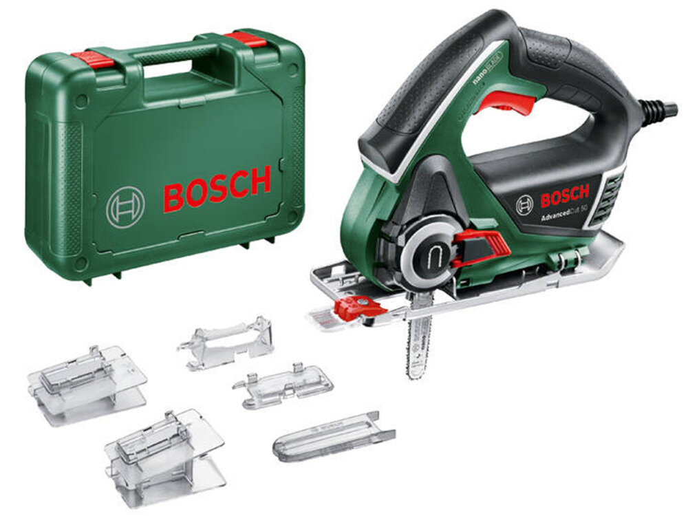Wyrzynarka BOSCH AdvancedCut 50 elektronarzędzie o świetnych parametrach technicznych lekkie kompaktowe proste wygodne nie wymaga ostrzenia brzeszczotów i smarowania