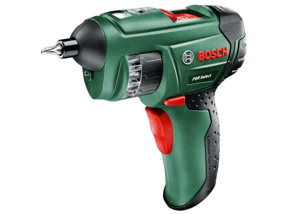Wkrętarka BOSCH PSR Select ze świetnymi parametrami technicznymi solidne i niezawodne do użytku domowego ergonomiczna konstrukcja do 90 wkrętów na jednym ładowaniu