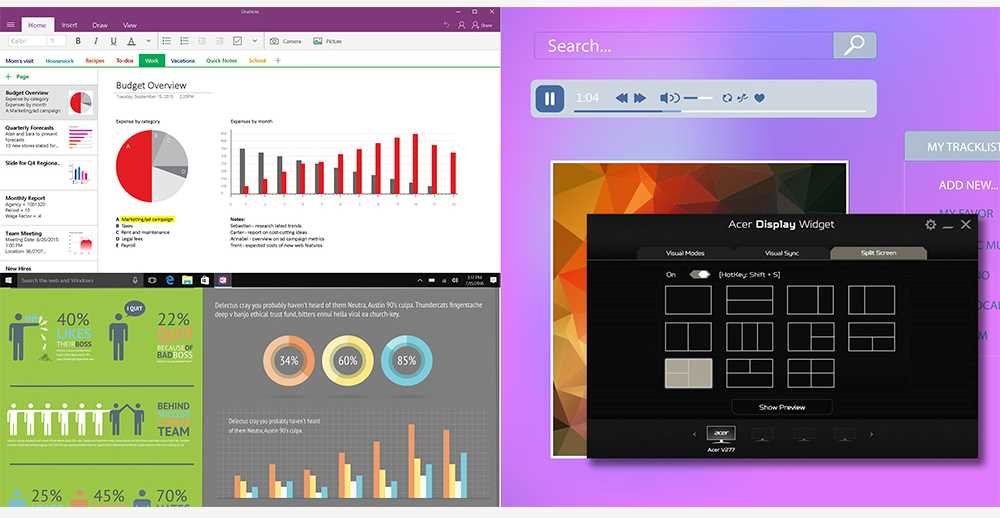 Monitor ACER V277 - Display Widget 