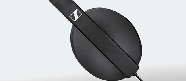 Słuchawki nauszne SENNHEISER HD 300 Czarny widok głośniki skos